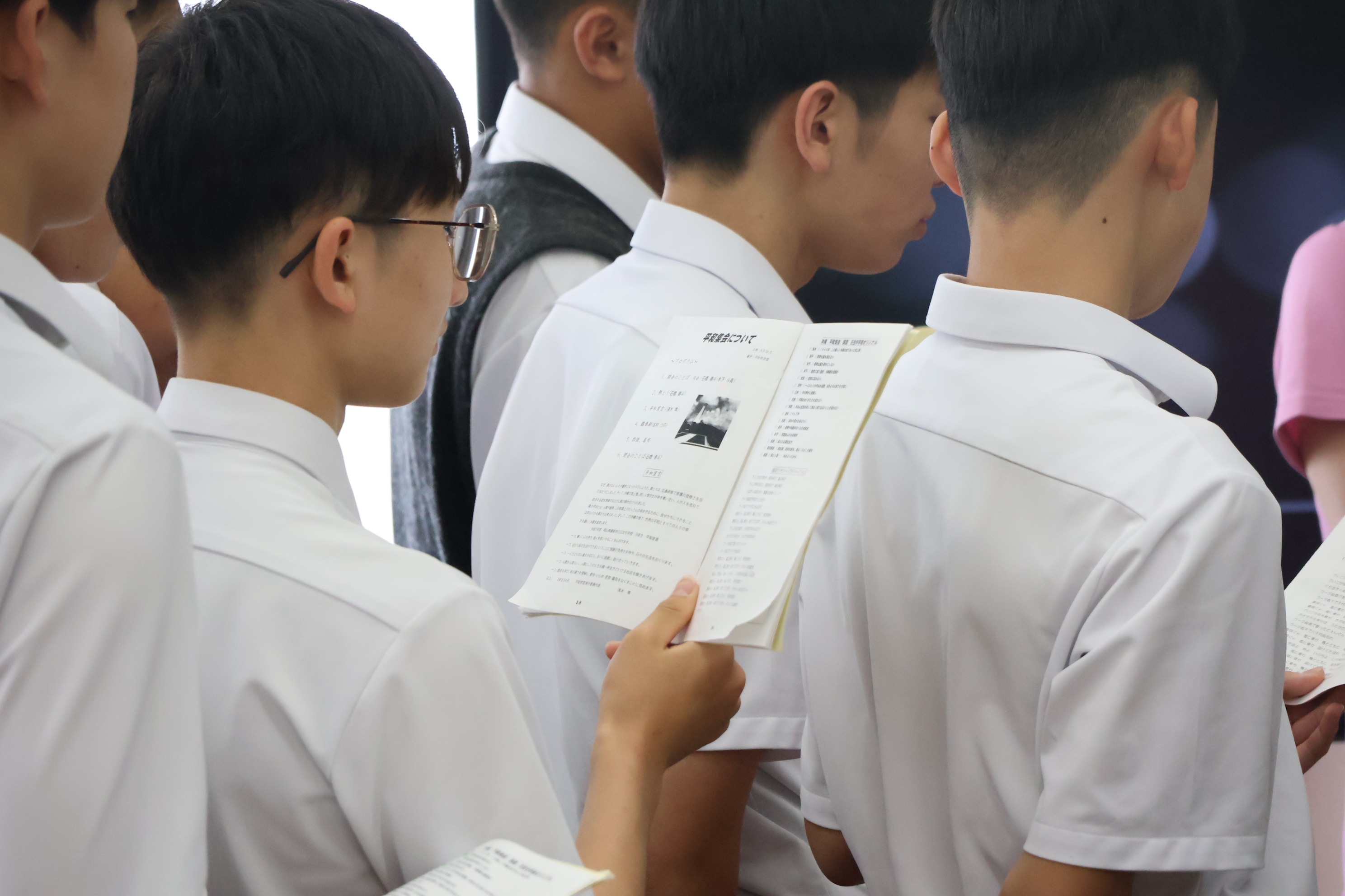 L愛教大付属中白3本袖有合服 L愛教大付属中白3本袖有合服
